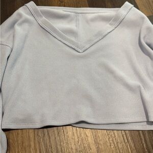 Aerie Light Blue Long Sleeve Top